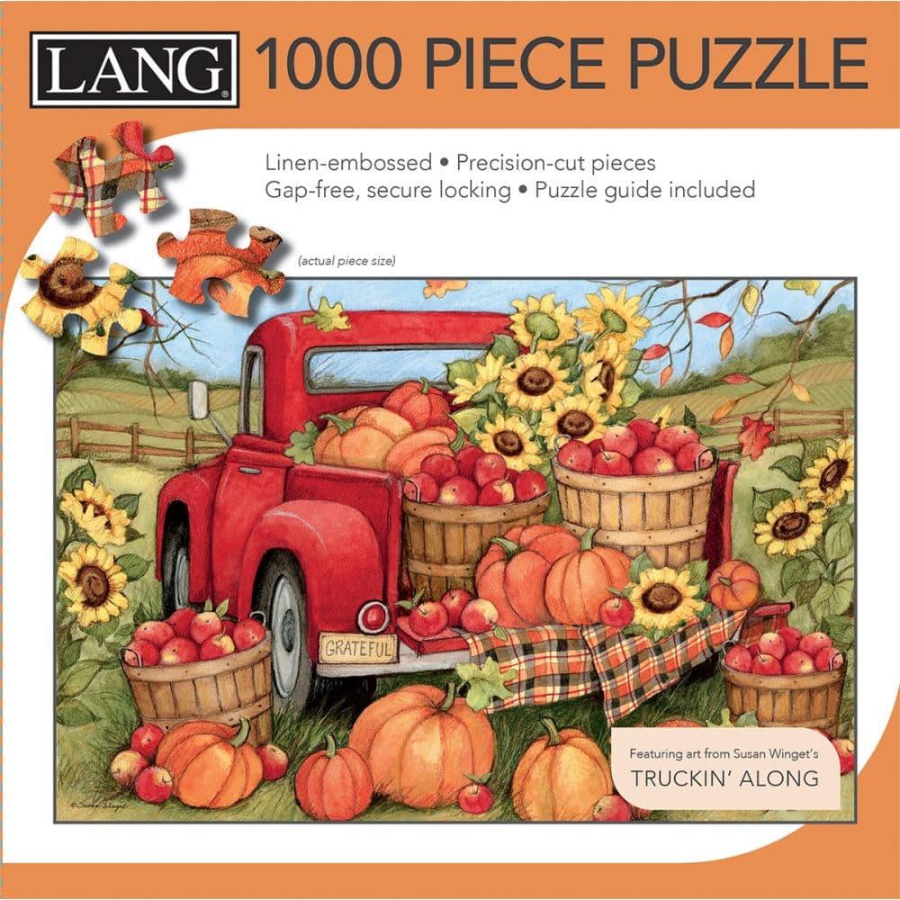 Harvest Truck 1000 Piece Puzzle by Susan Winget 3rd Product Detail  Image width=&quot;1000&quot; height=&quot;1000&quot;