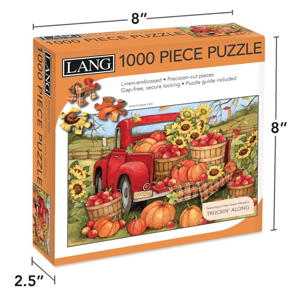 Harvest Truck 1000 Piece Puzzle by Susan Winget 4th Product Detail  Image width=&quot;1000&quot; height=&quot;1000&quot;