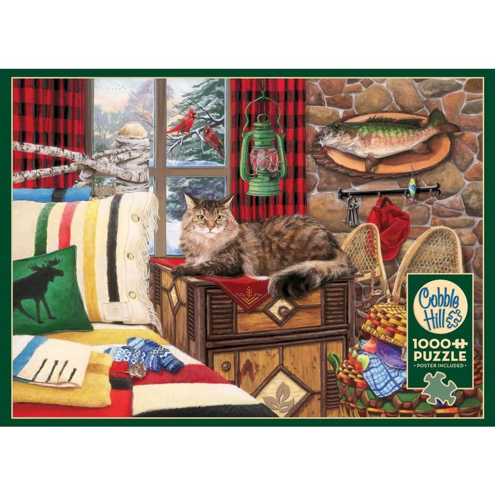 image lodge cat 1000pc puzzle image main width="1000" height="1000"