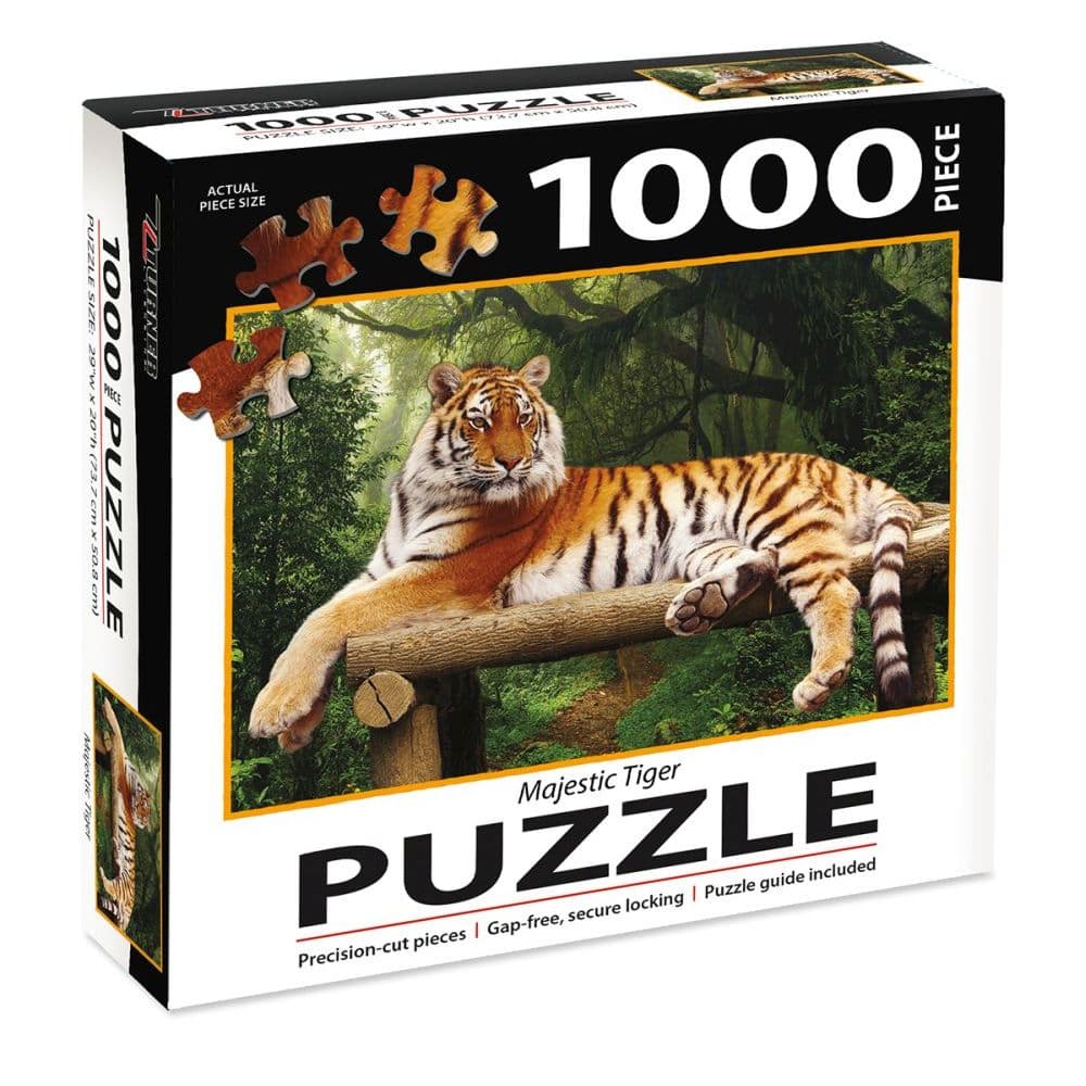 Majestic Tiger 1000Pc Puzzle Main Product  Image width=&quot;1000&quot; height=&quot;1000&quot;