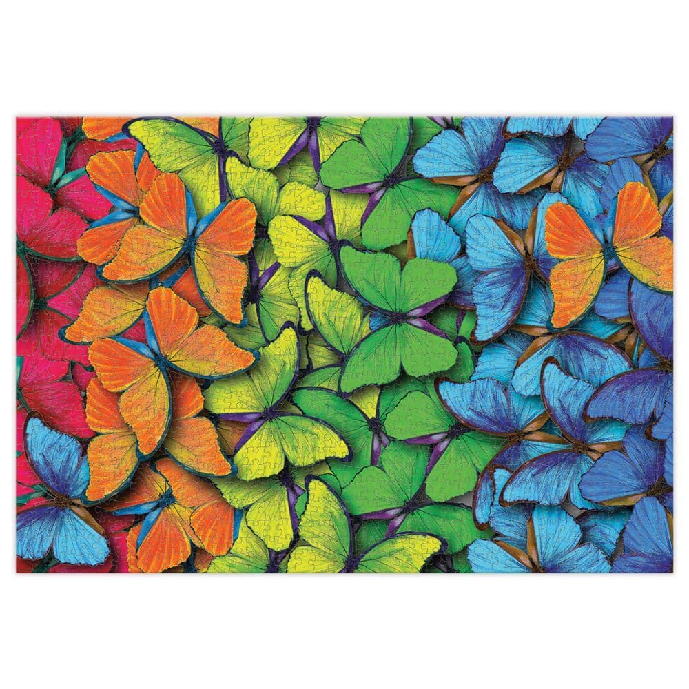 Rainbow Butterflies 1000Pc Puzzle 2nd Product Detail  Image width=&quot;1000&quot; height=&quot;1000&quot;