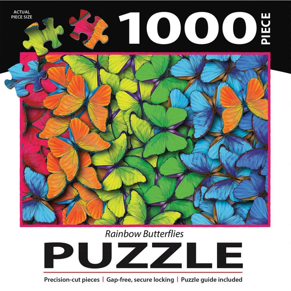 Rainbow Butterflies 1000Pc Puzzle 3rd Product Detail  Image width=&quot;1000&quot; height=&quot;1000&quot;