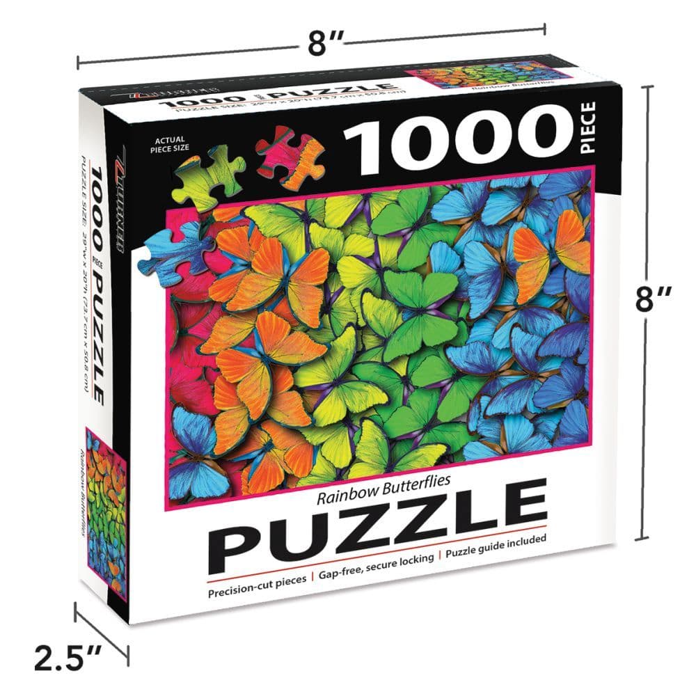 Rainbow Butterflies 1000Pc Puzzle 4th Product Detail  Image width=&quot;1000&quot; height=&quot;1000&quot;