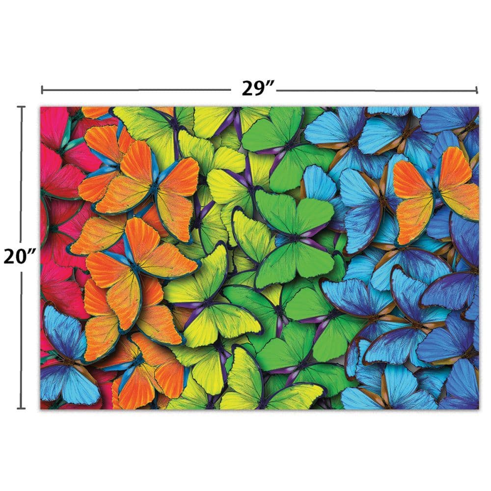Rainbow Butterflies 1000Pc Puzzle 5th Product Detail  Image width=&quot;1000&quot; height=&quot;1000&quot;