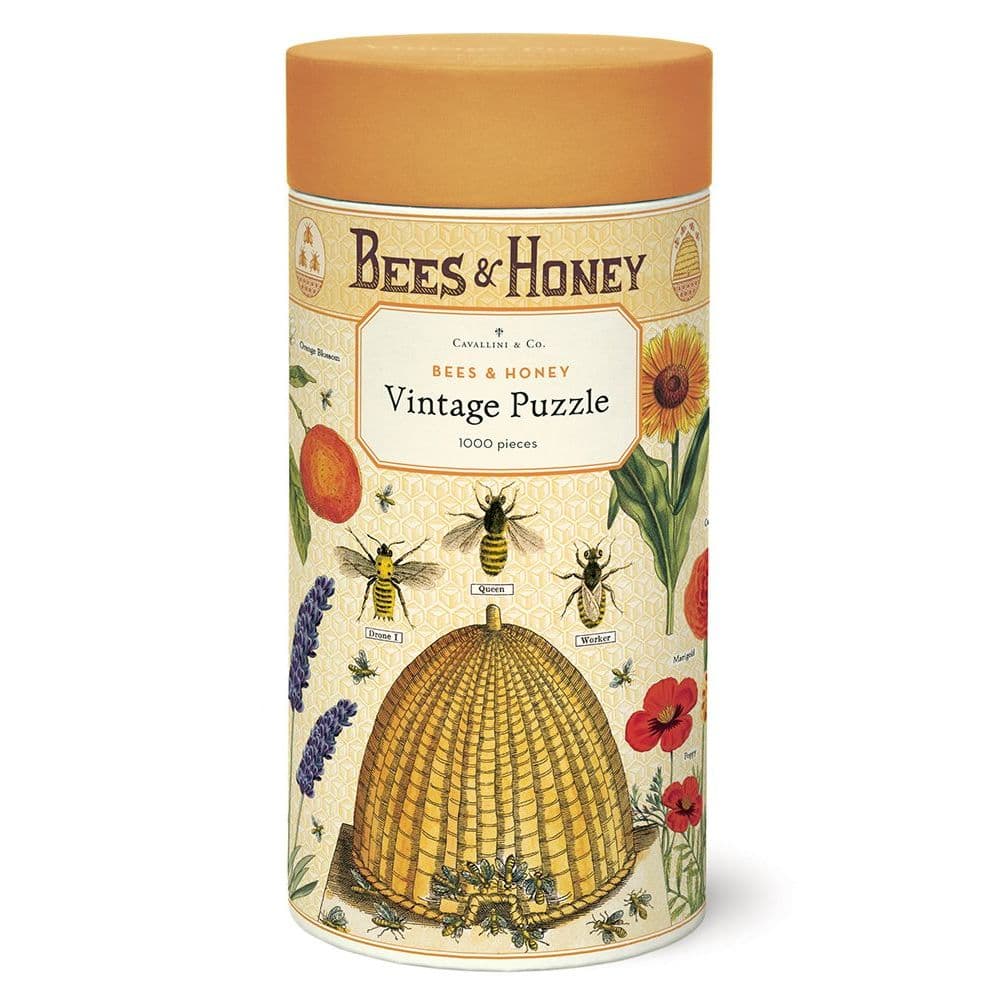 Bees and Honey 1000 Piece Puzzle by Cavallini Main Product  Image width=&quot;1000&quot; height=&quot;1000&quot;