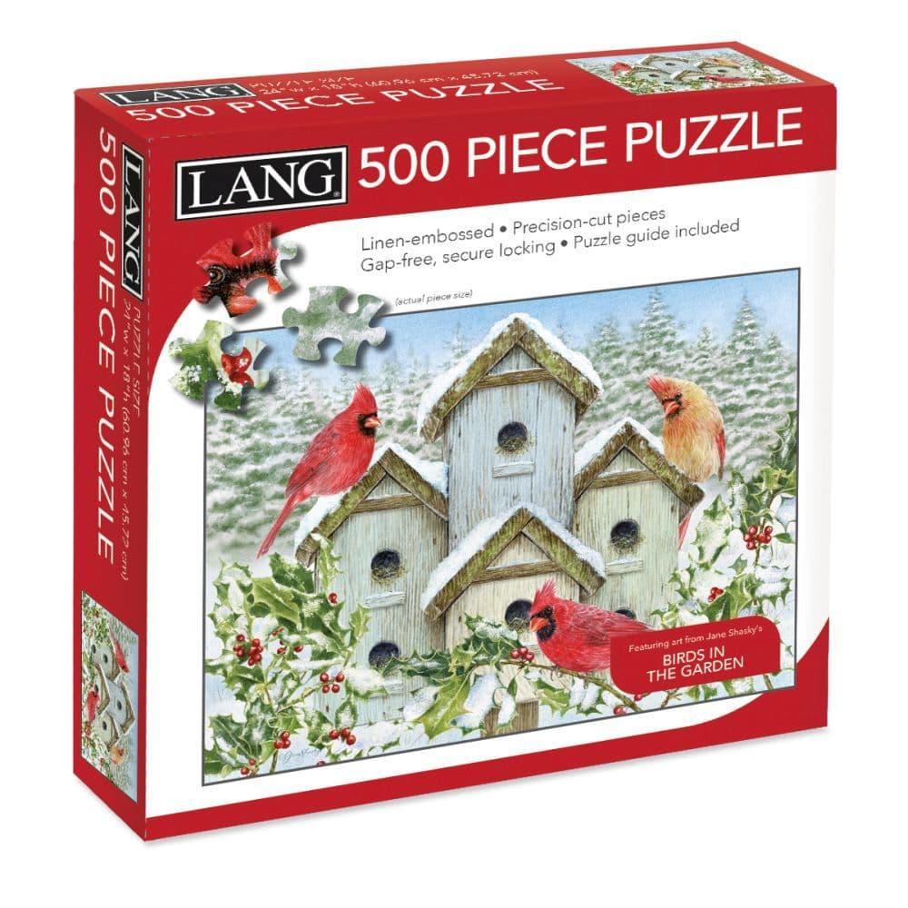 image Cardinal Birdhouse 500 Piece Puzzle Main Product  Image width="1000" height="1000"