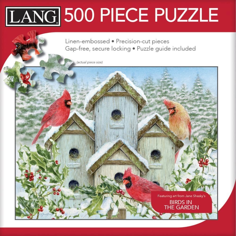 Cardinal Birdhouse 500 Piece Puzzle 3rd Product Detail  Image width="1000" height="1000"