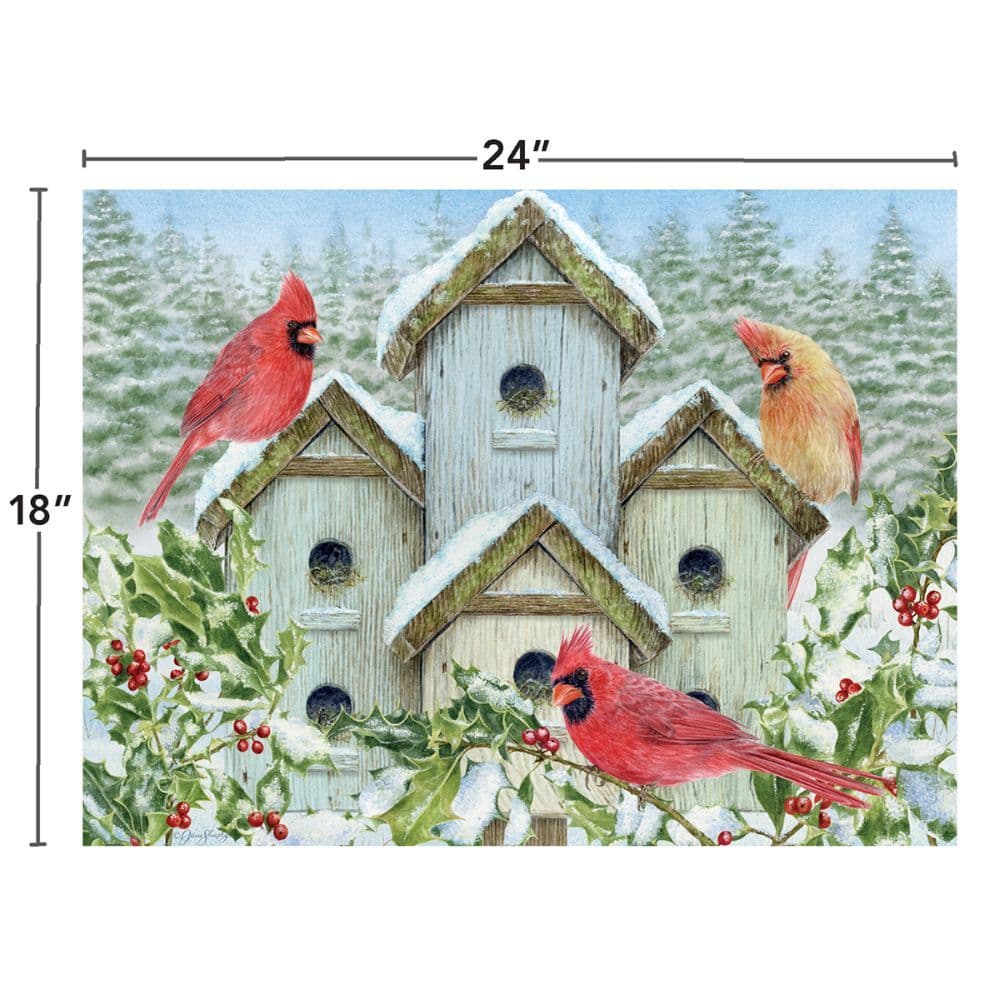 Cardinal Birdhouse 500 Piece Puzzle 5th Product Detail  Image width="1000" height="1000"