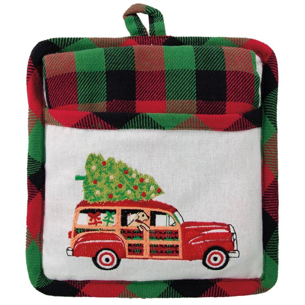 Home For Christmas Potholder With Towel Gift Set Main Product  Image width="1000" height="1000"