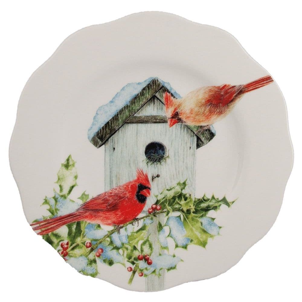 Cardinal Birdhouse Appetizer Plate Set Main Product  Image width=&quot;1000&quot; height=&quot;1000&quot;