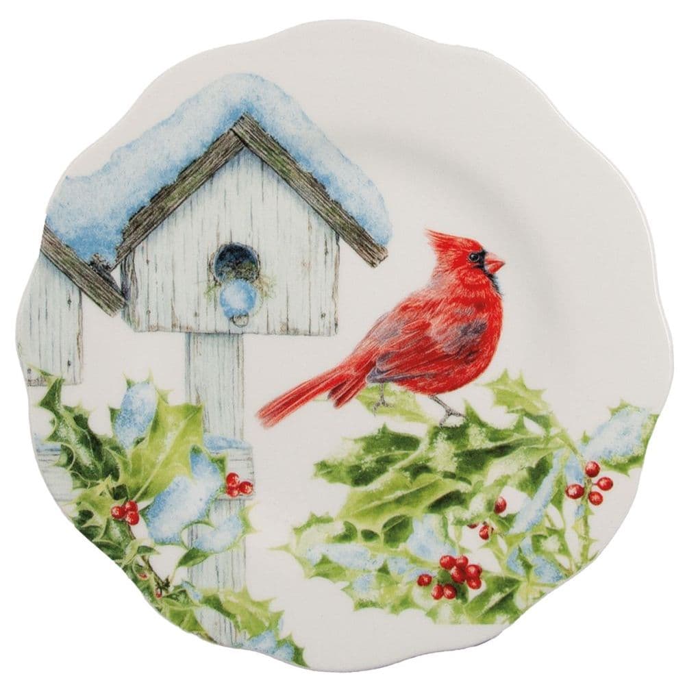 Cardinal Birdhouse Appetizer Plate Set 3rd Product Detail  Image width=&quot;1000&quot; height=&quot;1000&quot;