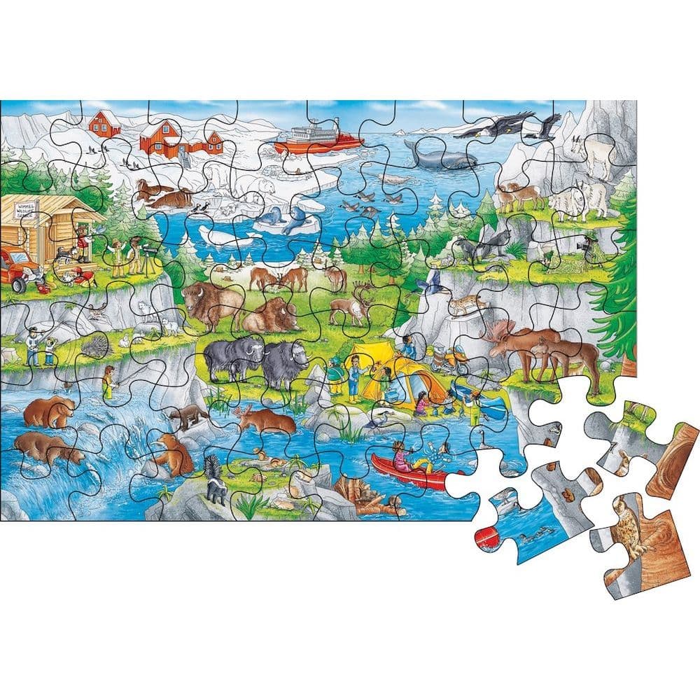 Animals Around the World 48pc Puzzle 4th Product Detail  Image width=&quot;1000&quot; height=&quot;1000&quot;