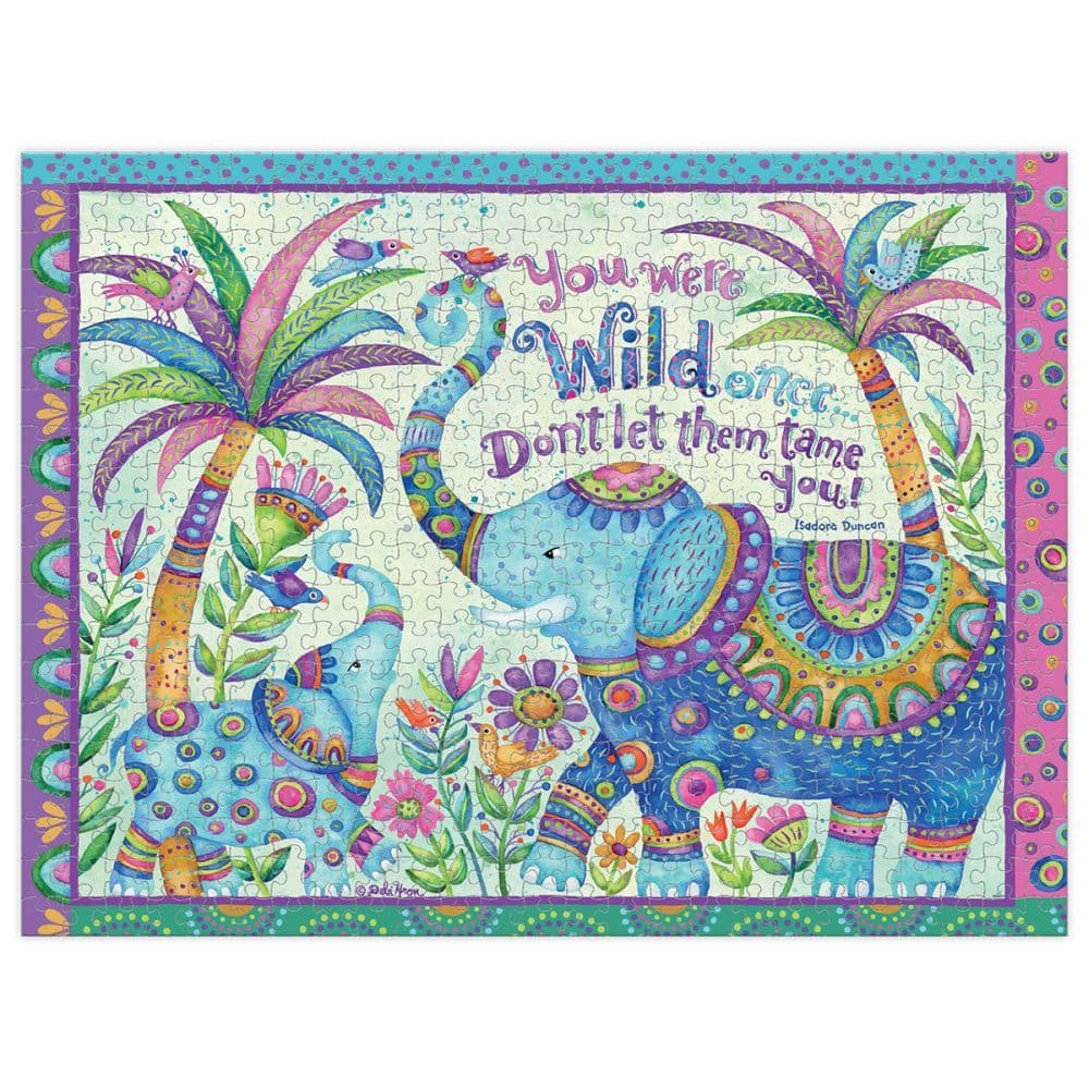 Electric Elephants 500 Piece Puzzle 3rd Product Detail  Image width="1000" height="1000"