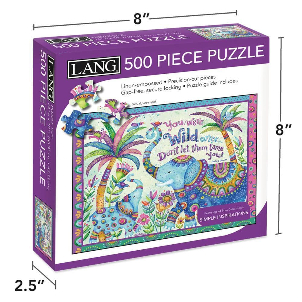 Electric Elephants 500 Piece Puzzle 4th Product Detail  Image width="1000" height="1000"