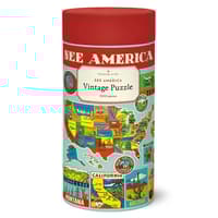 image See America 1000 Piece Puzzle by Cavallini Main Product  Image width="1000" height="1000"