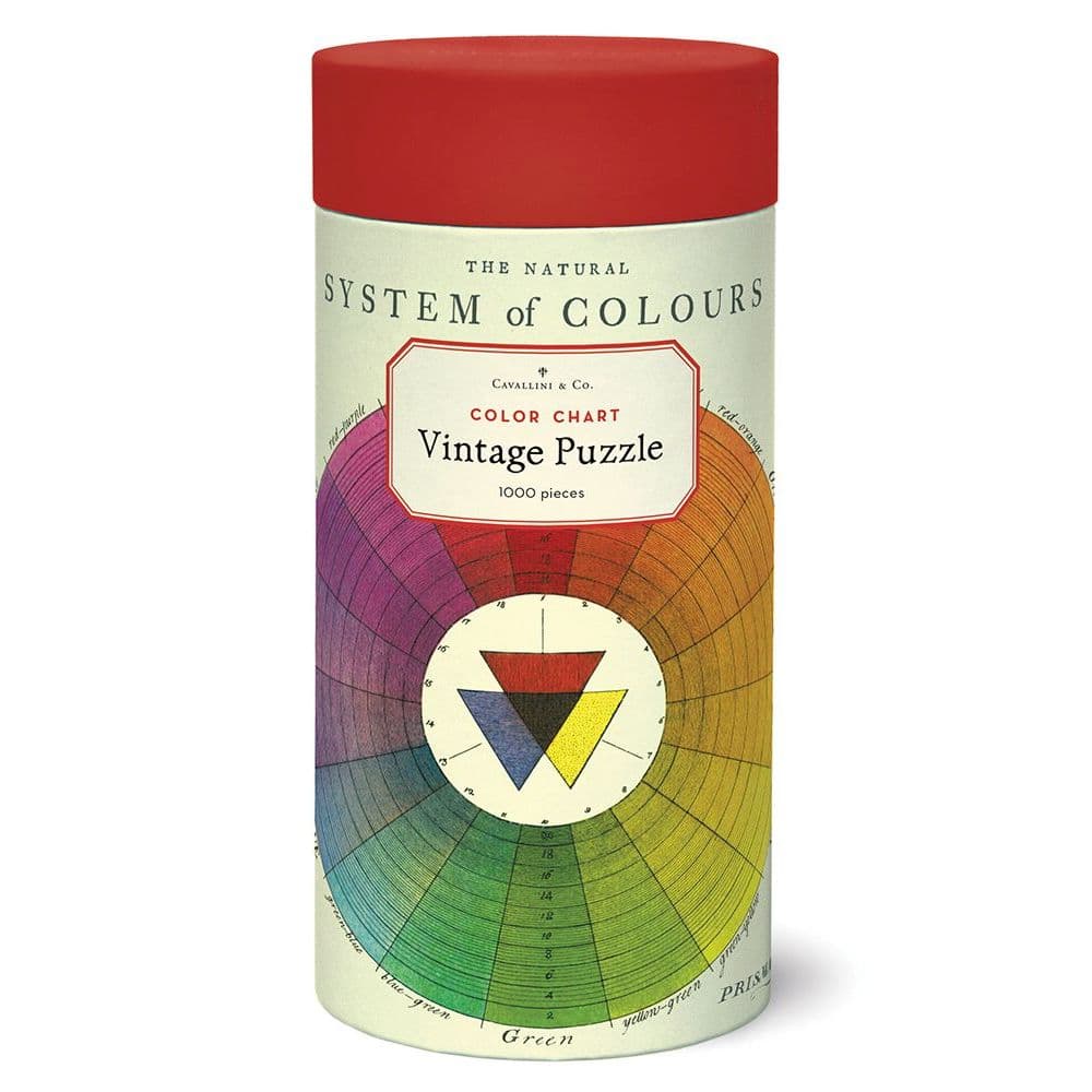 Color Chart 1000 Piece Puzzle by Cavallini Main Product  Image width="1000" height="1000"