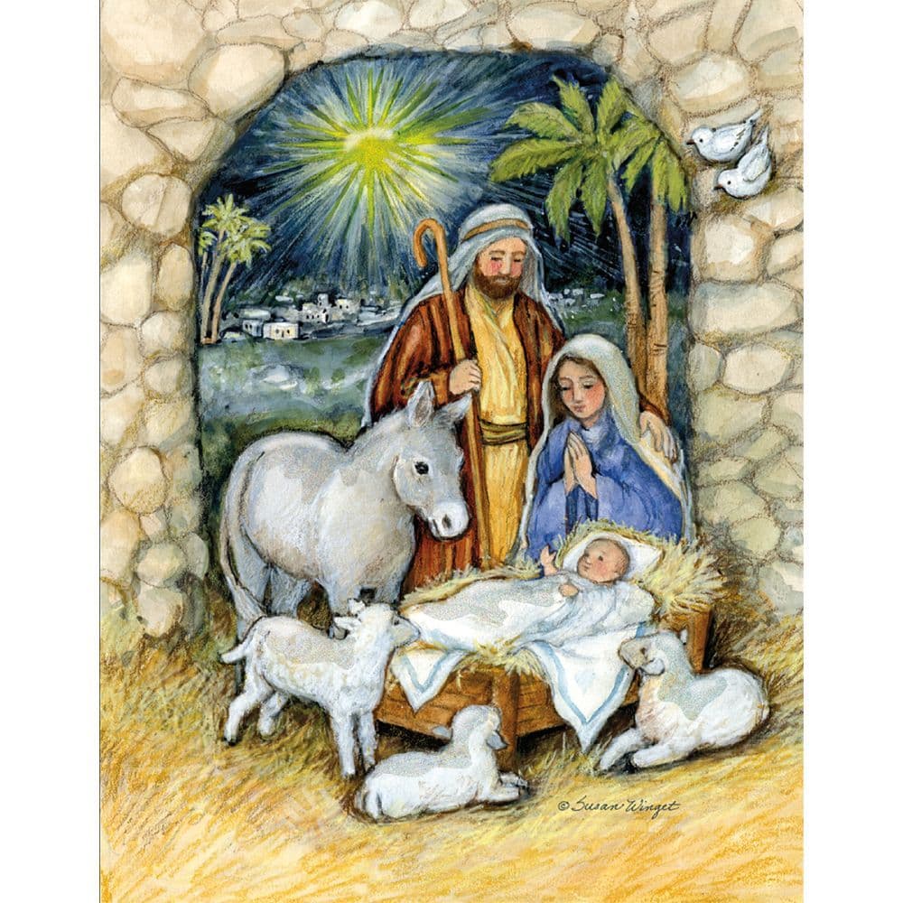 Nativity Boxed Christmas Cards 2nd Product Detail  Image width="1000" height="1000"