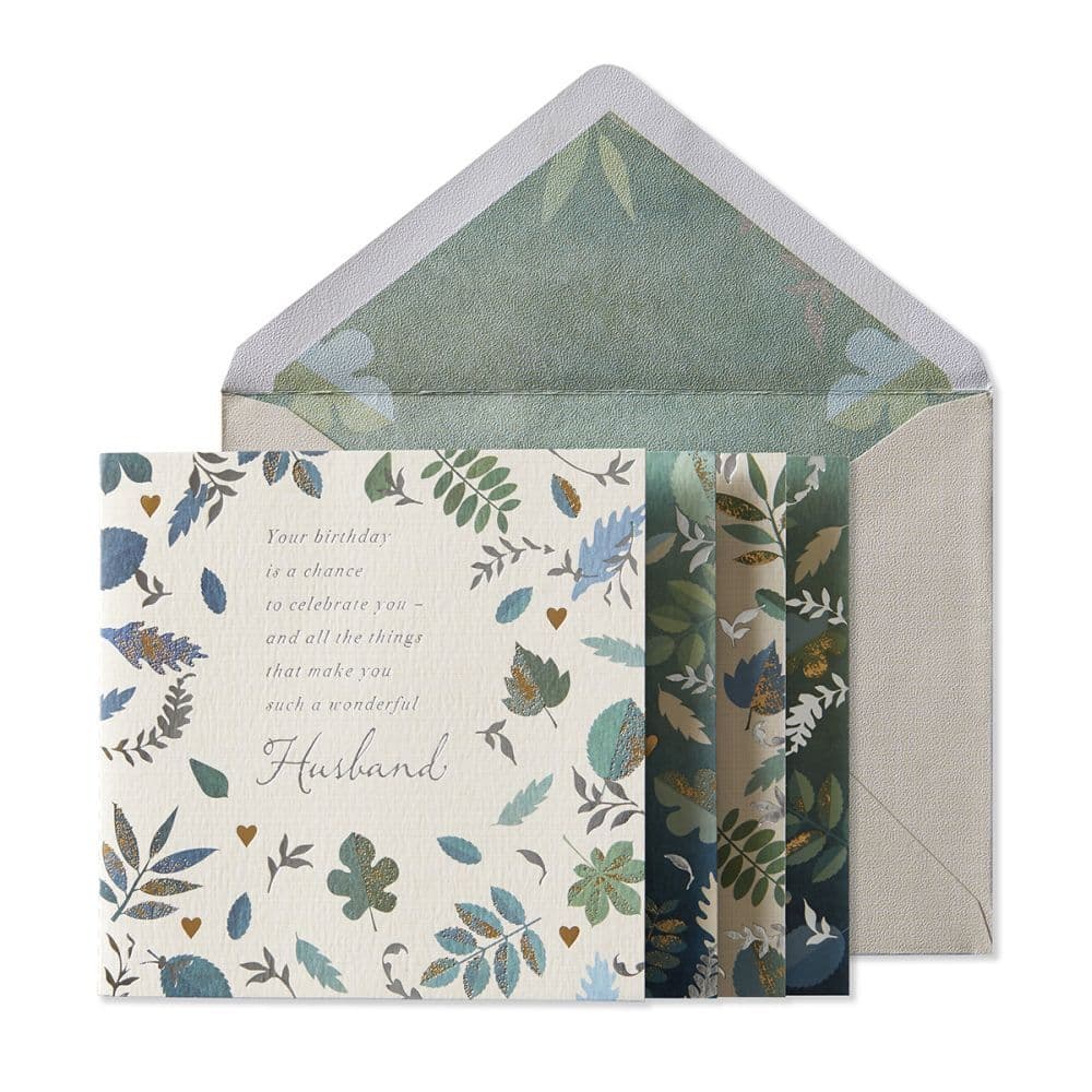 Leaves Husband Birthday Card Main Product  Image width=&quot;1000&quot; height=&quot;1000&quot;