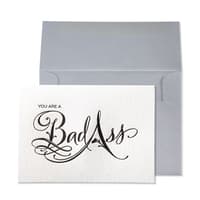 image Calligraphy Bad Ass Greeting Card Main Product  Image width="1000" height="1000"