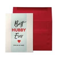 image Best Hubby Ever Greeting Card Main Product  Image width="1000" height="1000"