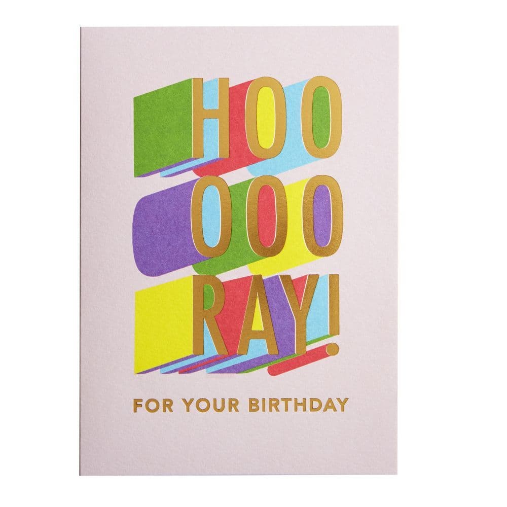 Hooray Lettering Greeting Card 2nd Product Detail  Image width=&quot;1000&quot; height=&quot;1000&quot;