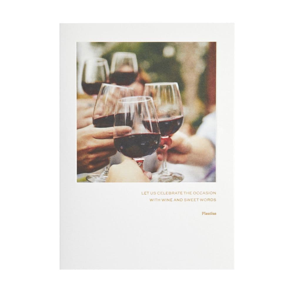 Wine Glasses Greeting Card 2nd Product Detail  Image width="1000" height="1000"