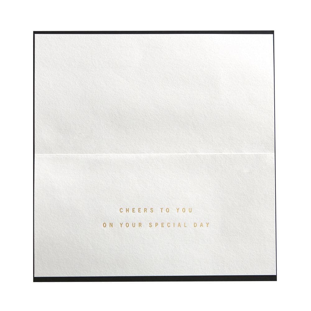 Row Of Martinis On Black Greeting Card 3rd Product Detail  Image width="1000" height="1000"