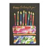 image Cake On Black Birthday Card 2nd Product Detail  Image width="1000" height="1000"