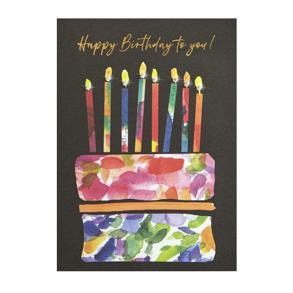 Cake On Black Birthday Card 2nd Product Detail  Image width="1000" height="1000"