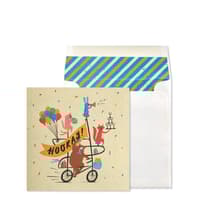 image Hooray Bear Greeting Card Main Product  Image width="1000" height="1000"