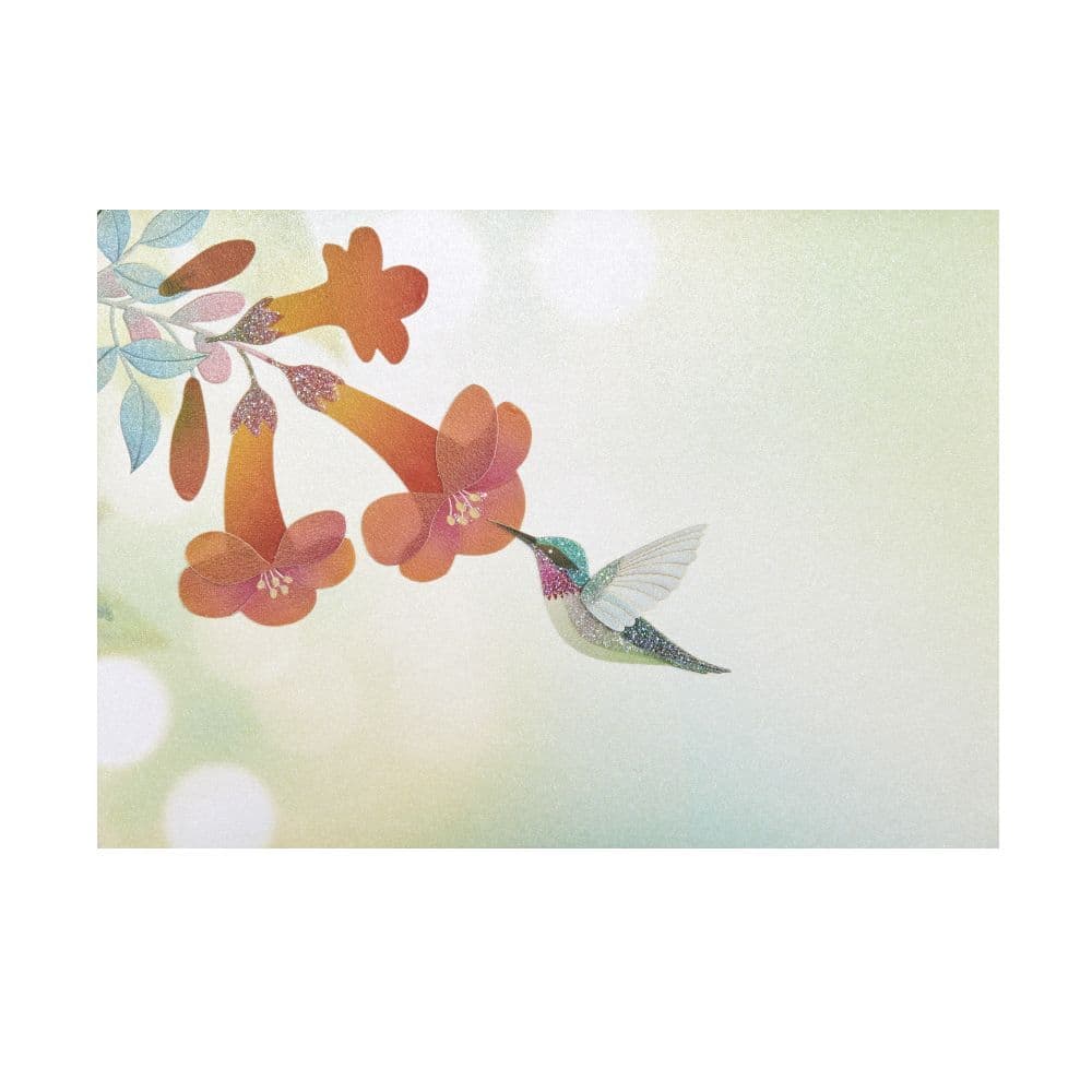 Vellum Hummingbird Greeting Card 2nd Product Detail  Image width="1000" height="1000"