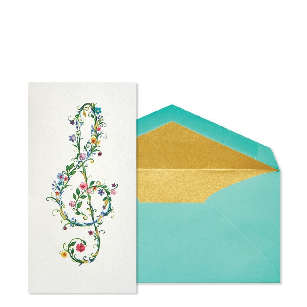 Music Clef Blank Card Main Product  Image width="1000" height="1000"