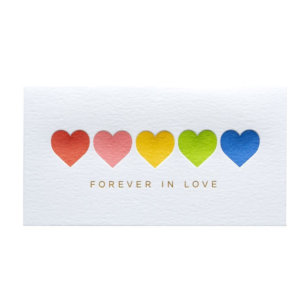 Row Of Hearts Greeting Card 2nd Product Detail  Image width="1000" height="1000"