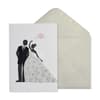 image Bride And Groom With Flowers Greeting Card Main Product  Image width="1000" height="1000"