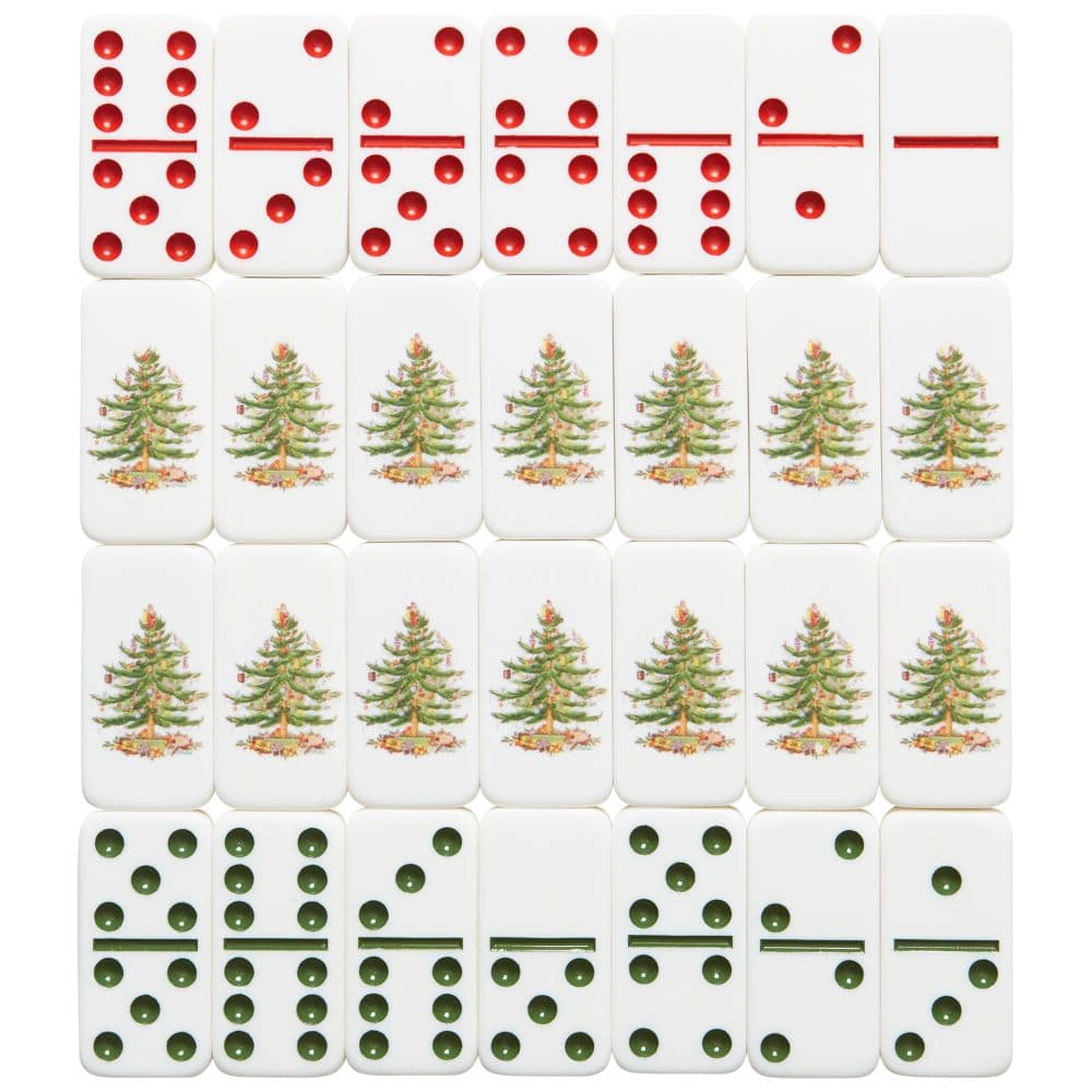 Christmas Tree Dominoes Set Main Image in a row width="1000" height="1000"