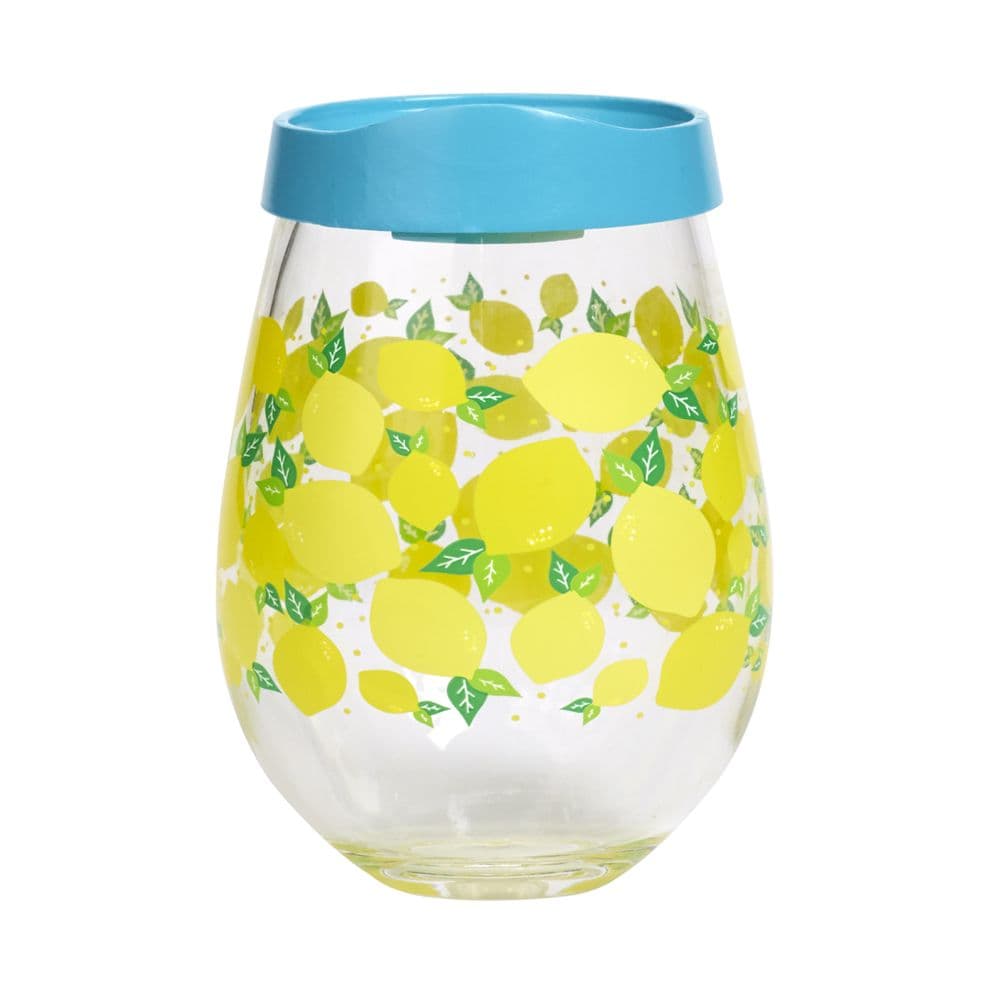 image lemons stemless wine glass with lid main width="1000" height="1000"