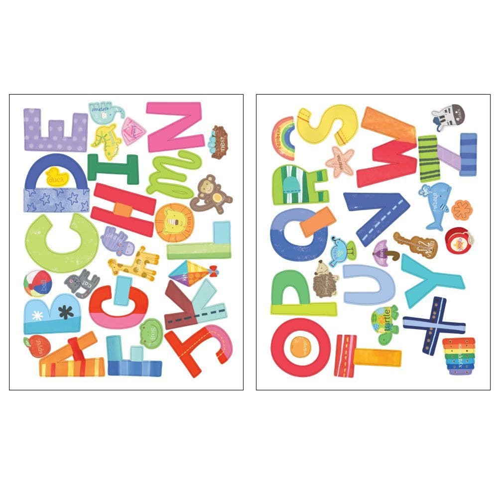 Alphabet Fun Learning Decal Set Main Product  Image width="1000" height="1000"
