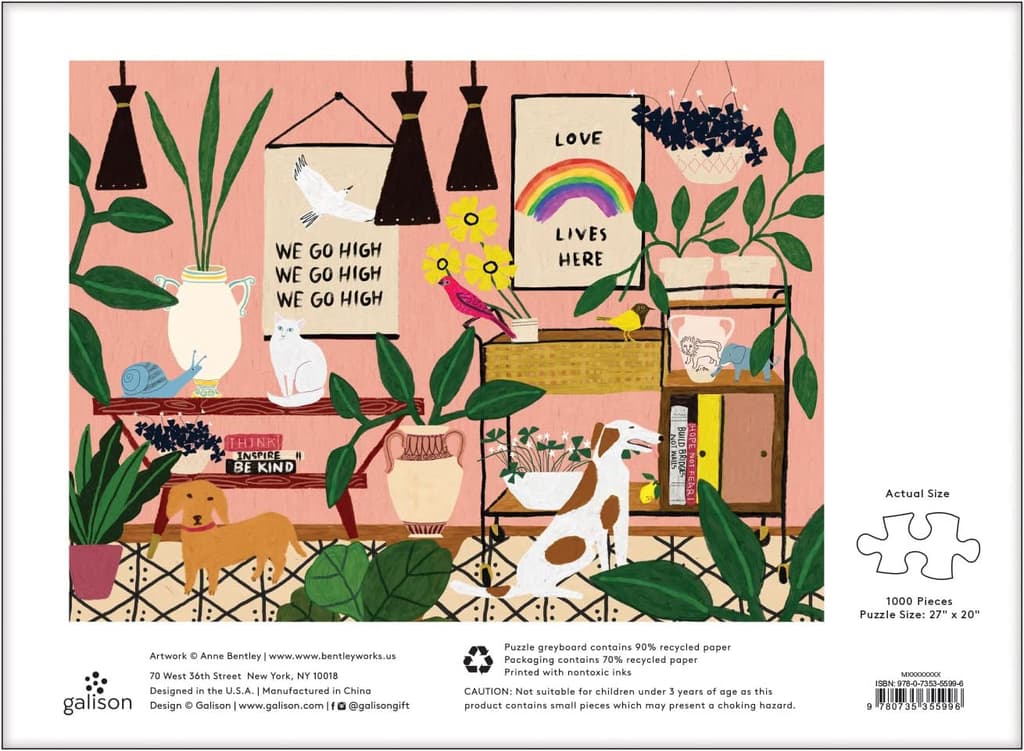 Anne Bentley Love Lives Here 1000 Piece Puzzle 8th Product Detail  Image width="1000" height="1000"