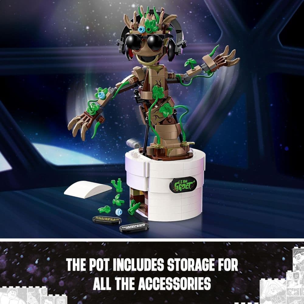 LEGO Marvel Dancing Groot Building Set Fourth Alternate Image