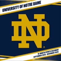 image NCAA Notre Dame Fighting Irish 2026 Wall Calendar Main Product Image