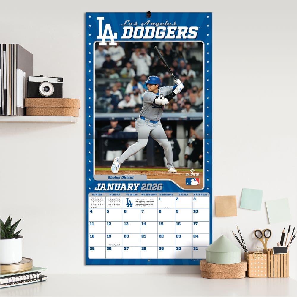 MLB Los Angeles Dodgers 2026 Wall Calendar Fifth Alternate Image