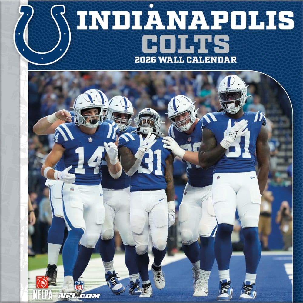 NFL Indianapolis Colts 2026 Wall Calendar Main Product Image