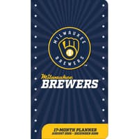 image MLB Milwaukee Brewers 17 Month 2026 Pocket Planner Main Product Image