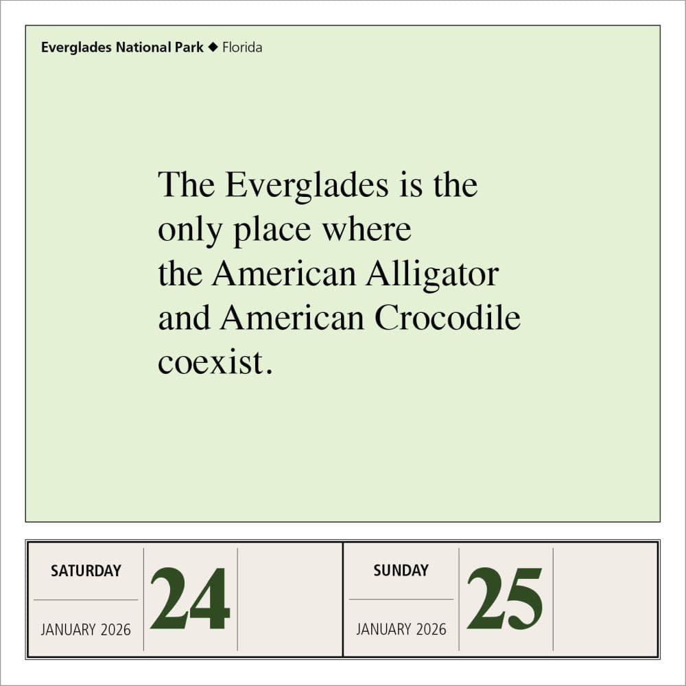 National Parks 2026 Desk Calendar Third Alternate Image