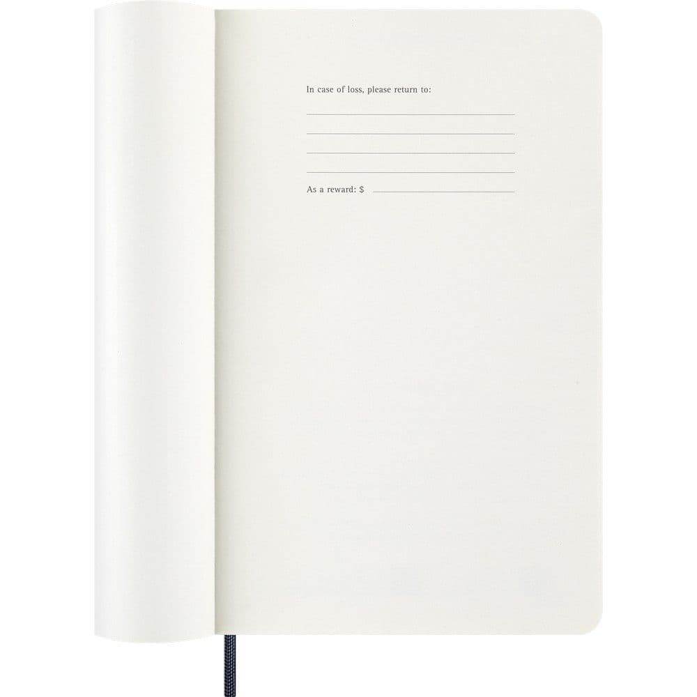 Moleskine Large Blue Weekly Soft Cover 12 Month 2026 Planner Third Alternate Image