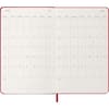 image Moleskine Large Red Weekly Hard Cover 12 Month 2026 Planner Fifth Alternate Image