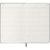 image Moleskine Large Black Weekly Hard Cover 12 Month 2026 Planner Fifth Alternate Image
