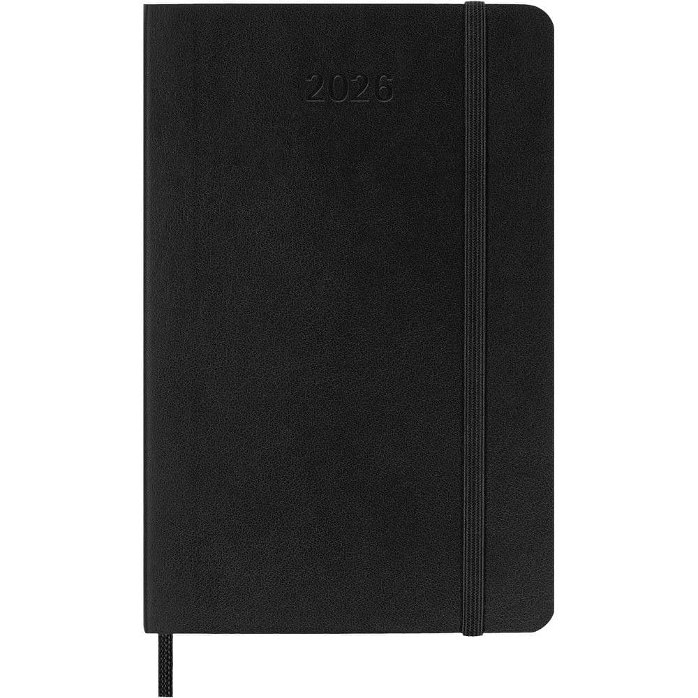 Moleskine Pocket Black Daily Soft Cover 12 Month 2026 Planner Second Alternate Image