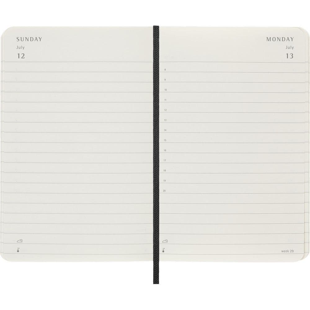 Moleskine Pocket Black Daily Soft Cover 12 Month 2026 Planner Fourth Alternate Image