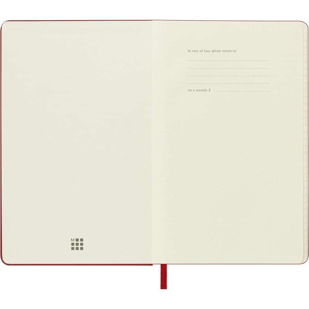 Moleskine Pocket Red Daily Hard Cover 12 Month 2026 Planner Third Alternate Image
